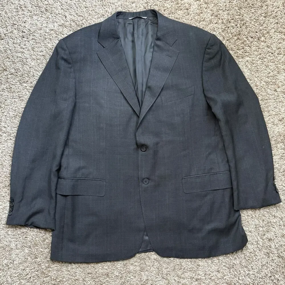 Canali Made In Italy Grey Suit And Pants 2 Button 100% Wool Size 42R Size 36W